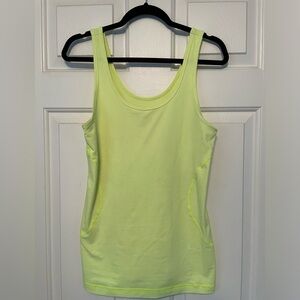 Zella, size Large, neon yellow / green, tank top